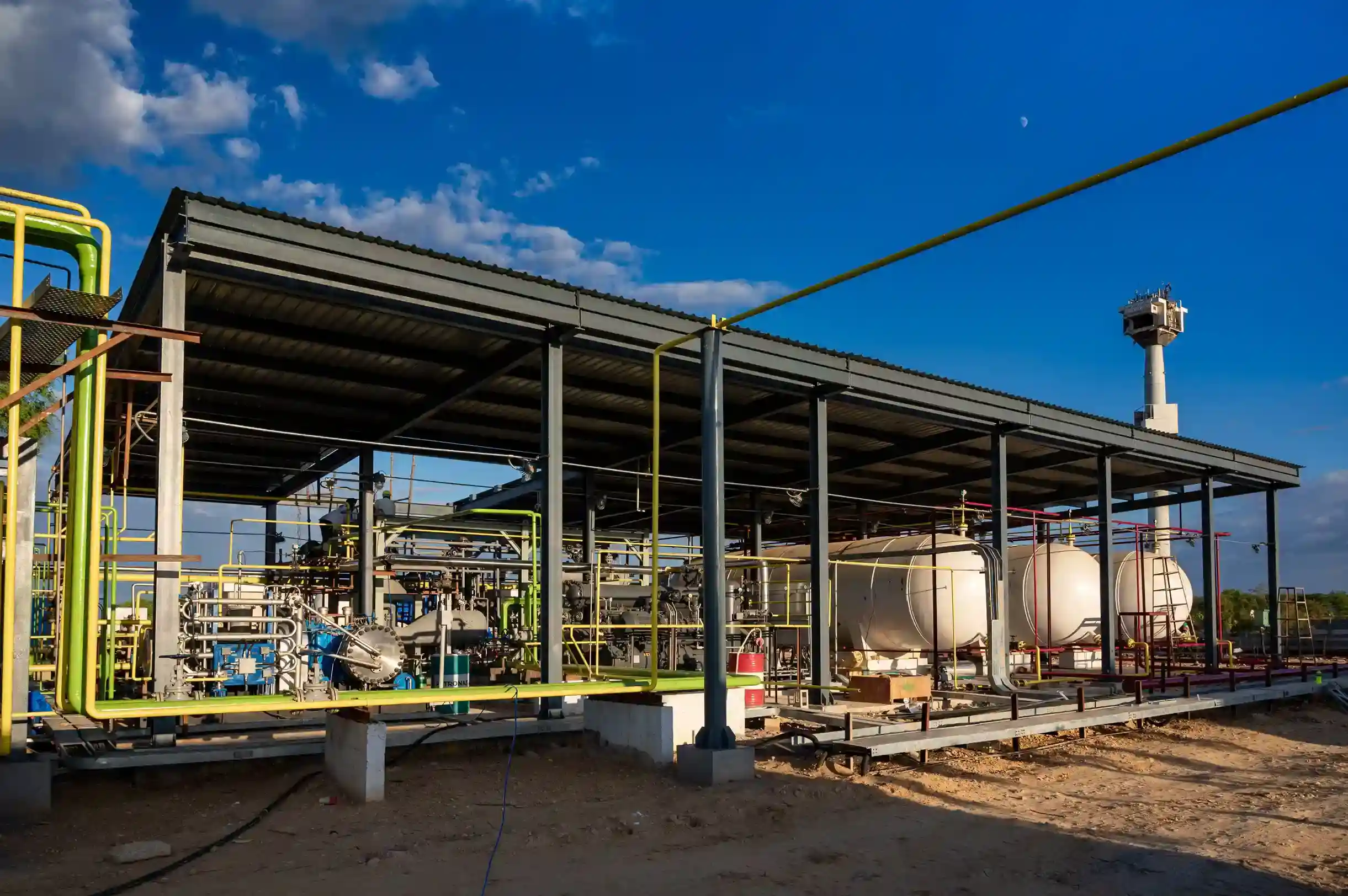 Industrial hydrogen processing and storage facility in India
