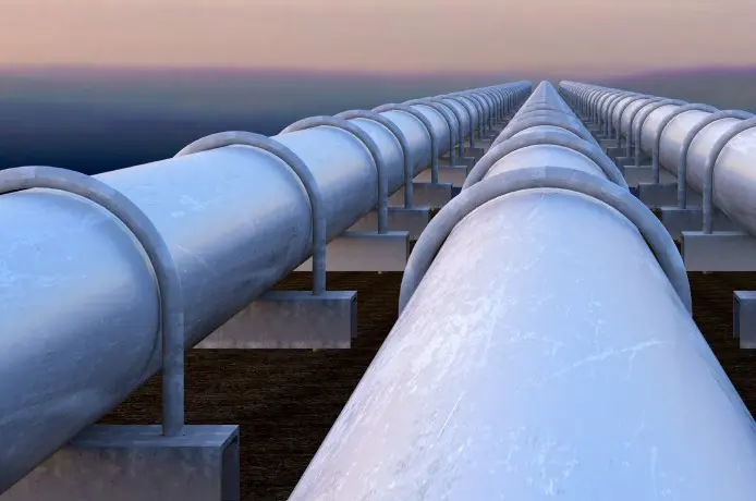 Hydrogen infrastructure pipeline network connecting industrial hubs