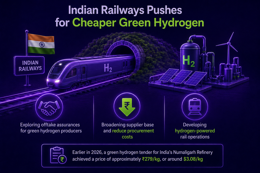 Indian Railways green hydrogen procurement and hydrogen-powered rail development